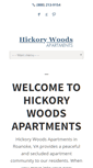 Mobile Screenshot of hickorywoodsapartments.com